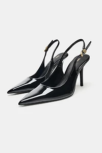 METAL BUCKLE HEELS