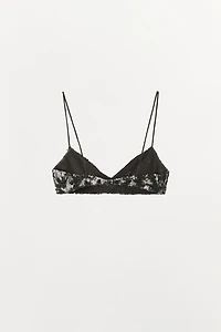 SEQUIN BEADED BRALETTE