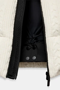 SHEARLING PUFFER JACKET HEIQ XREFLEX™ RECCO® TECHNOLOGY SKI COLLECTION