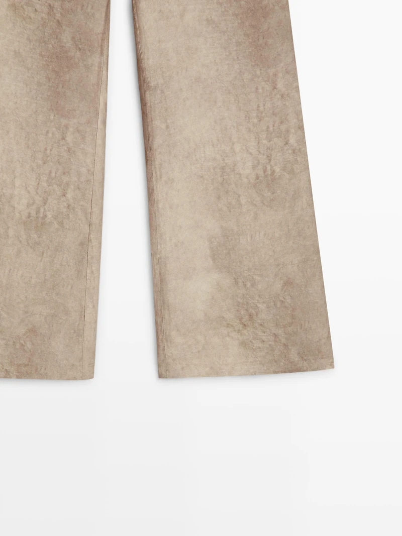 Pantalon fluide effet usé