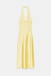 POLKA DOT SATIN EFFECT MIDI DRESS