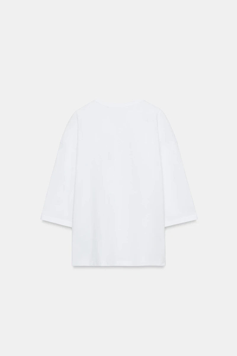 RUSTIC THREE-QUARTER SLEEVE T-SHIRT