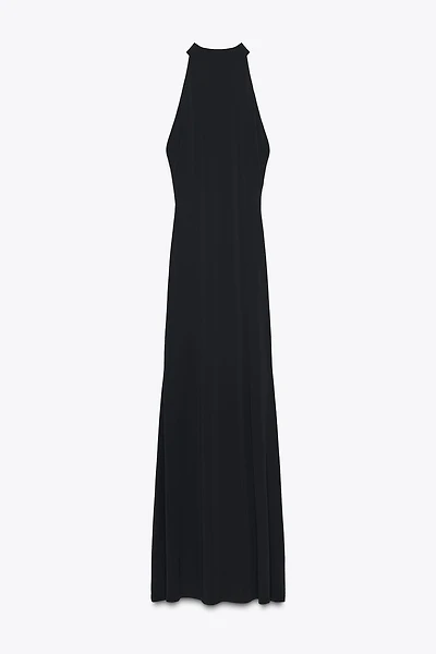 ROBE LONGUE HALTER DOS NU