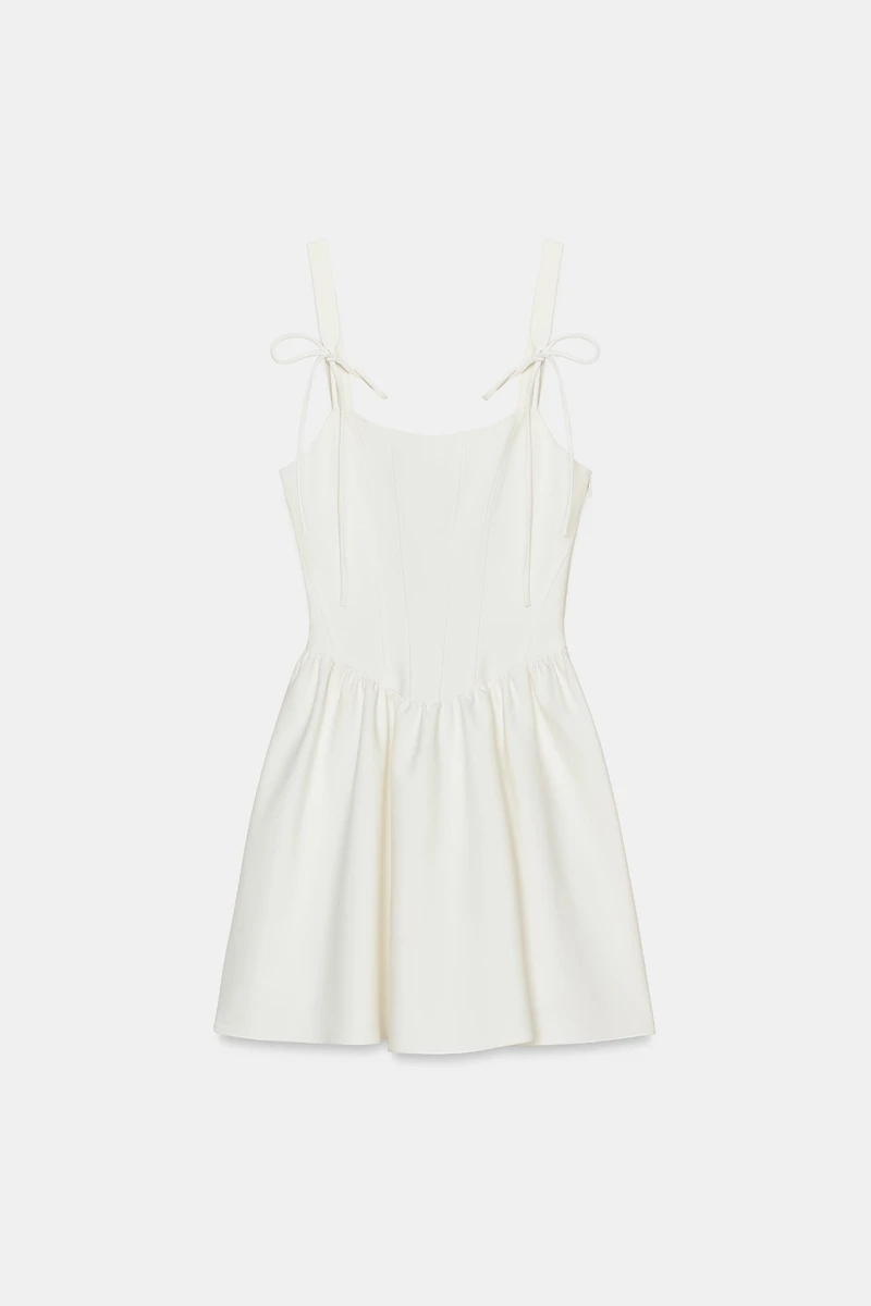 CORSET-STYLE VOLUMINOUS DRESS