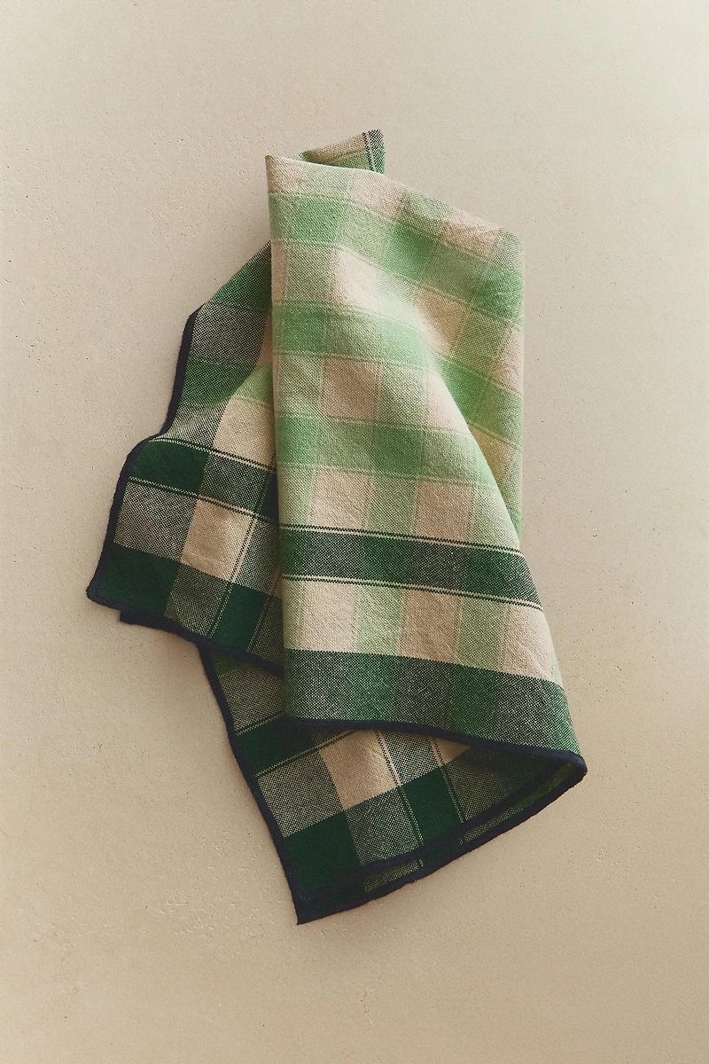 SET OF CHECKED COTTON NAPKINS (SET OF 2)