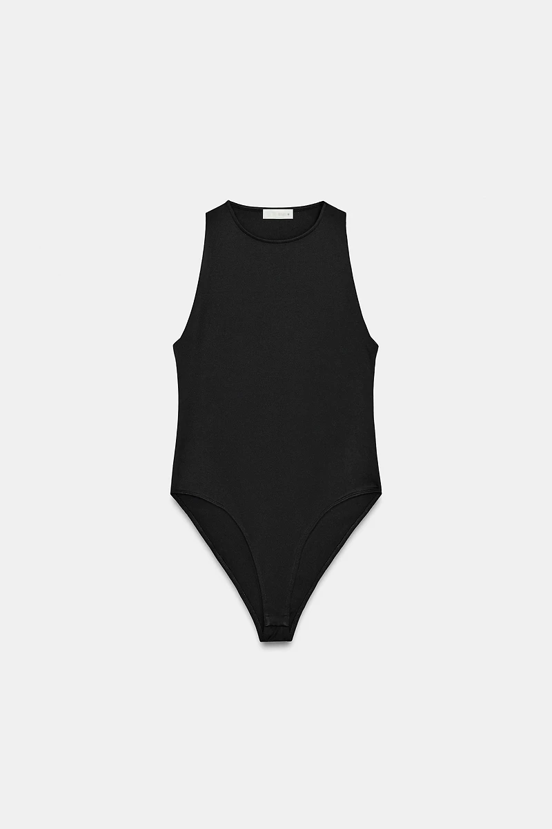 POLYAMIDE HALTER BODYSUIT