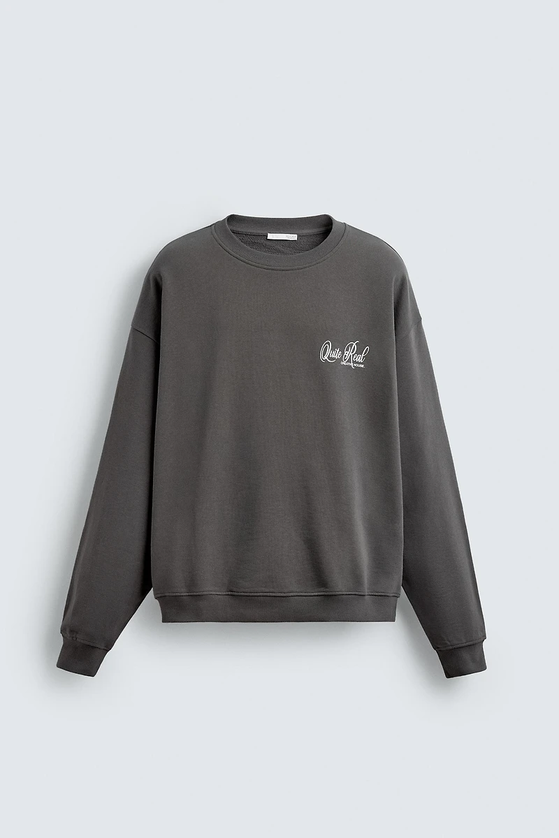 PRINTED CREWNECK SWEATSHIRT