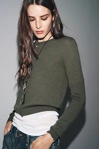 100% CASHMERE CARDIGAN