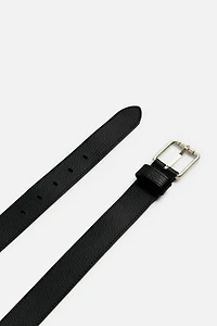 TOPSTITCH LEATHER BELT