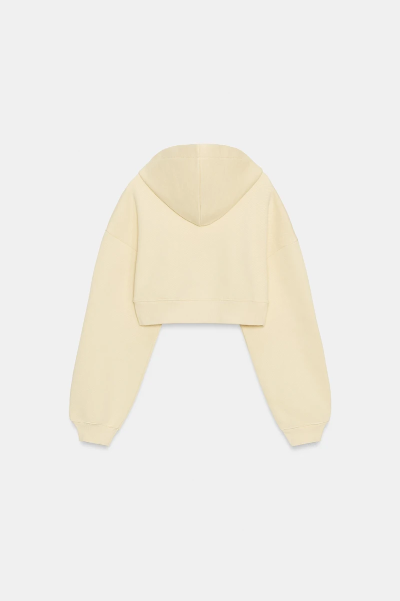 CROPPED HOODIE SWEATSHIRT