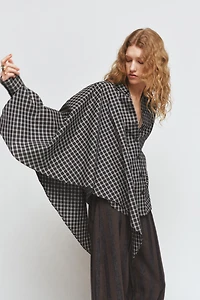 PLAID SHIRT WITH SCARF ZW COLLECTION