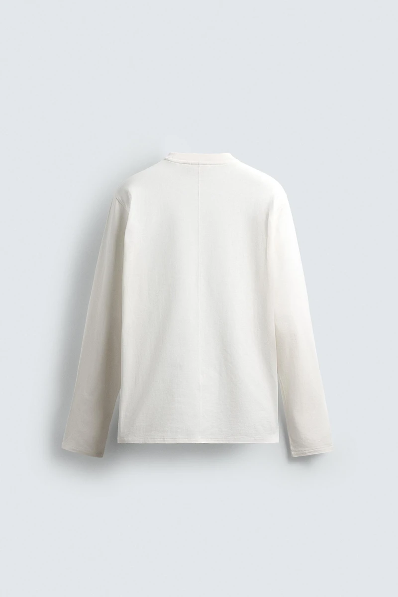 T-SHIRT À MANCHES LONGUES COUTURE