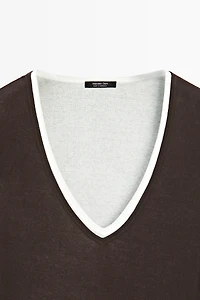 T-shirt 100 % coton superposé