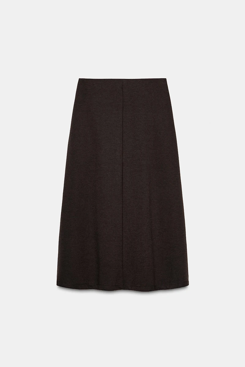 ASYMMETRIC MIDI SKIRT