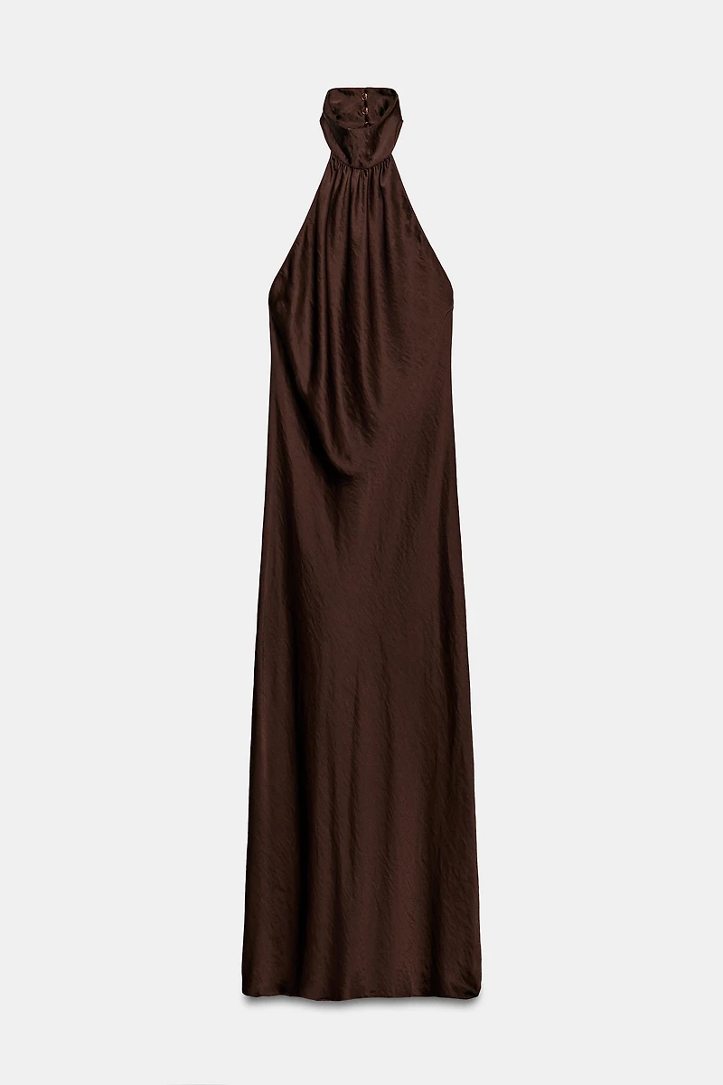 ZW COLLECTION HALTER NECK LONG DRESS