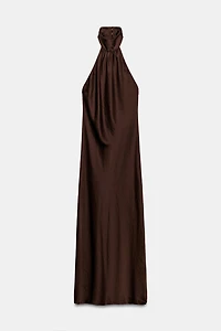 ZW COLLECTION HALTER NECK LONG DRESS