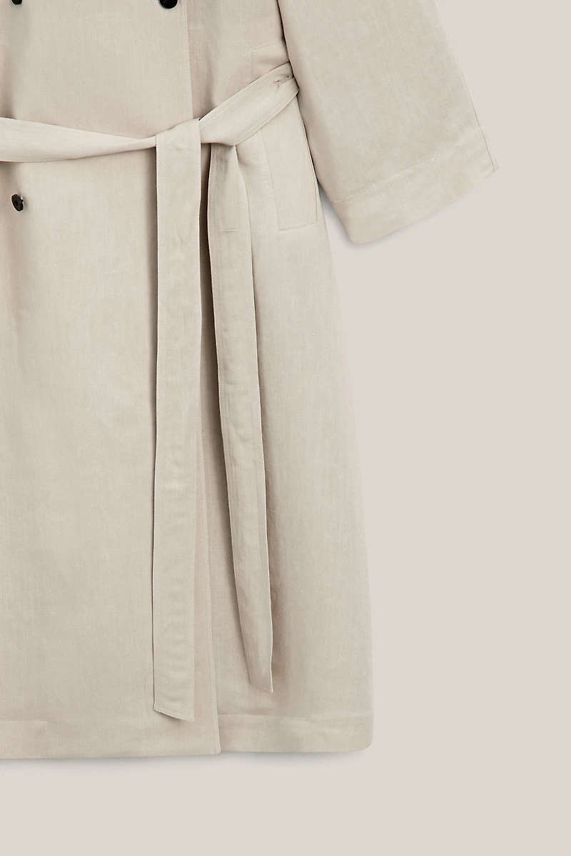 Trench oversize avec lin - LIMITED EDITION