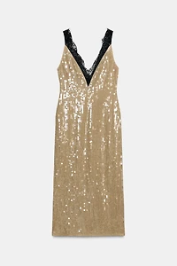 SEQUIN LACE DRESS ZW COLLECTION