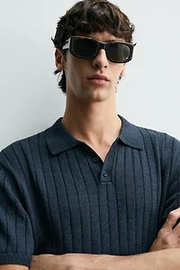 POLO EN MAILLE CÔTELÉE