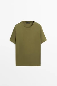 T-shirt à manches courtes en coton mélangé