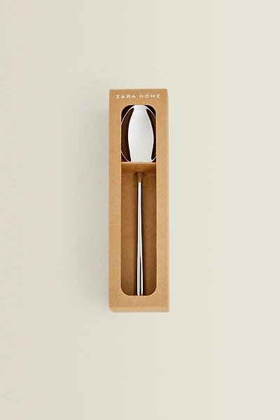 SET OF SHINY STEEL DESSERT SPOONS (SET OF 4)