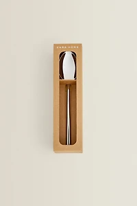 SET OF SHINY STEEL DESSERT SPOONS (SET OF 4)