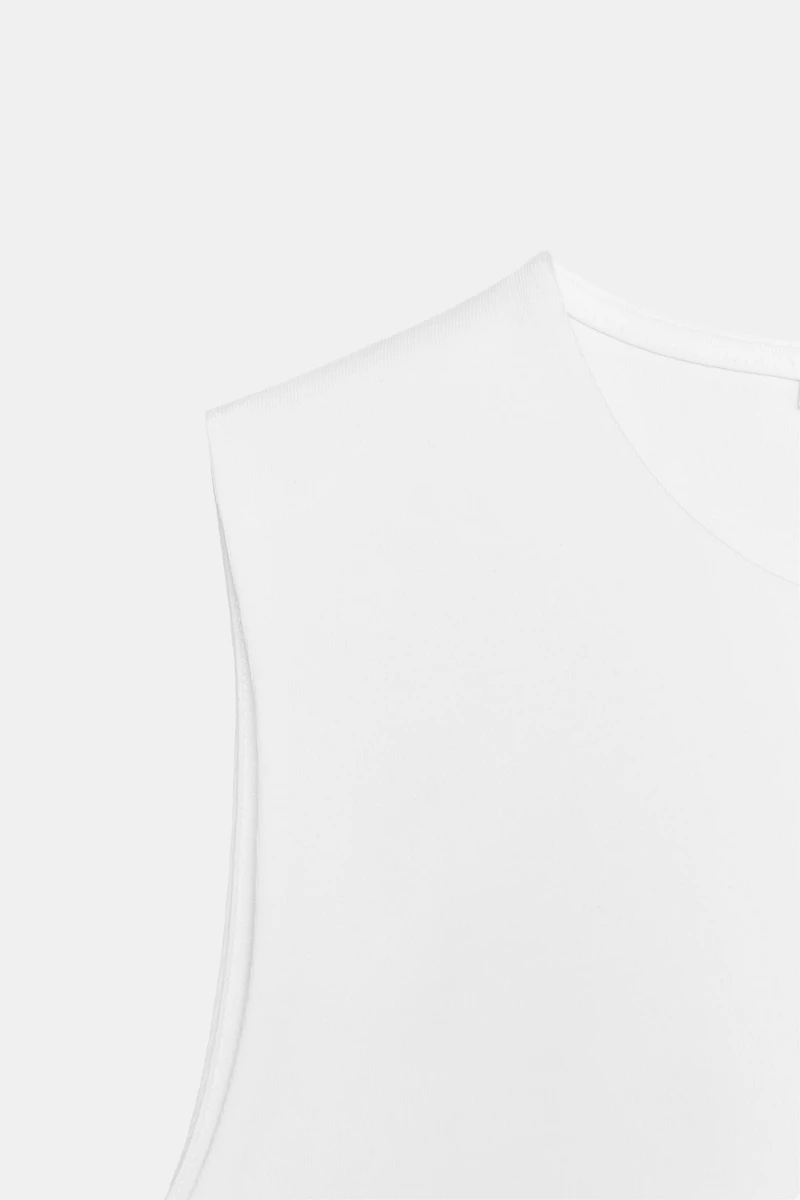 TOP CROPPED EN COTON