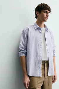 CHEMISE À RAYURES ET POCHE