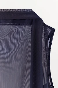 TOP EN TULLE ET FOULARD