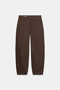 HERRINGBONE BARREL PANTS