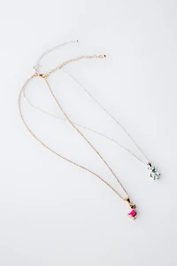 LOT DE DEUX COLLIERS PETITS ANIMAUX