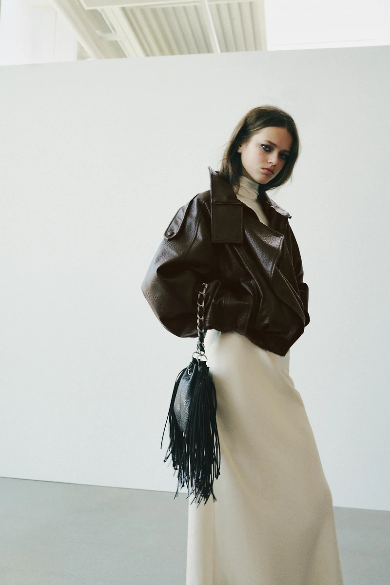 BLOUSON EN MATIÈRE SYNTHÈTIQUE