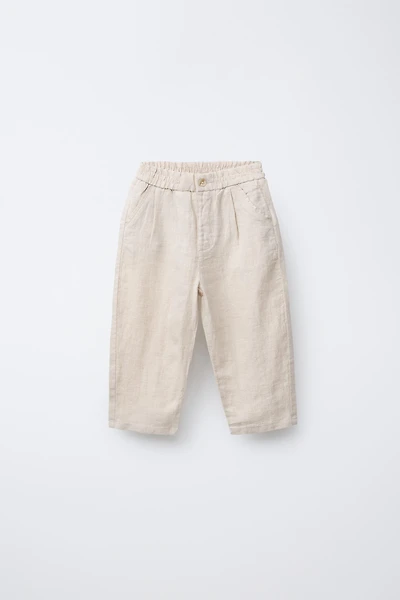 LINEN BAGGY PANTS