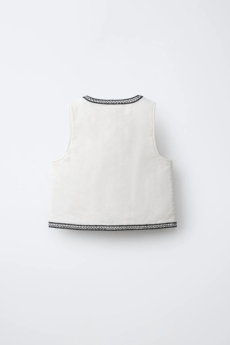 EMBROIDERED VEST