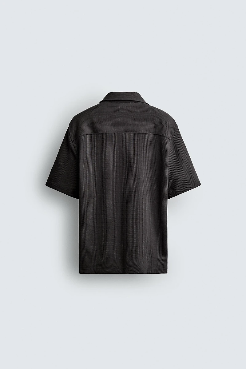 TEXTURED REGULAR FIT SHIRT