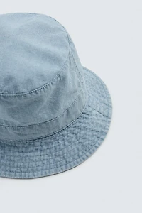 COTTON CHAMBRAY BUCKET HAT