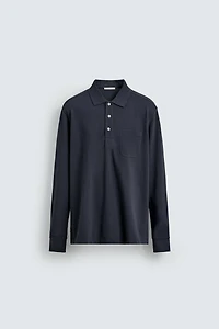 REGULAR FIT PIQUÉ POLO WITH POCKET