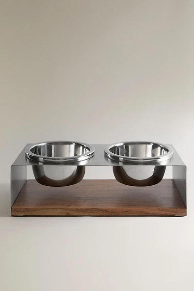 PET BOWL AND STAND SET