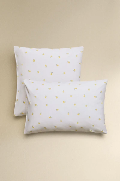 MIMOSA PRINT COTTON PILLOWCASE