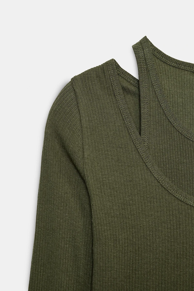 DOUBLE RIBBED T-SHIRT