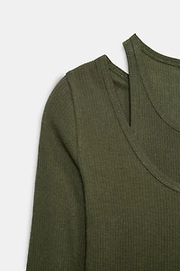 DOUBLE RIBBED T-SHIRT