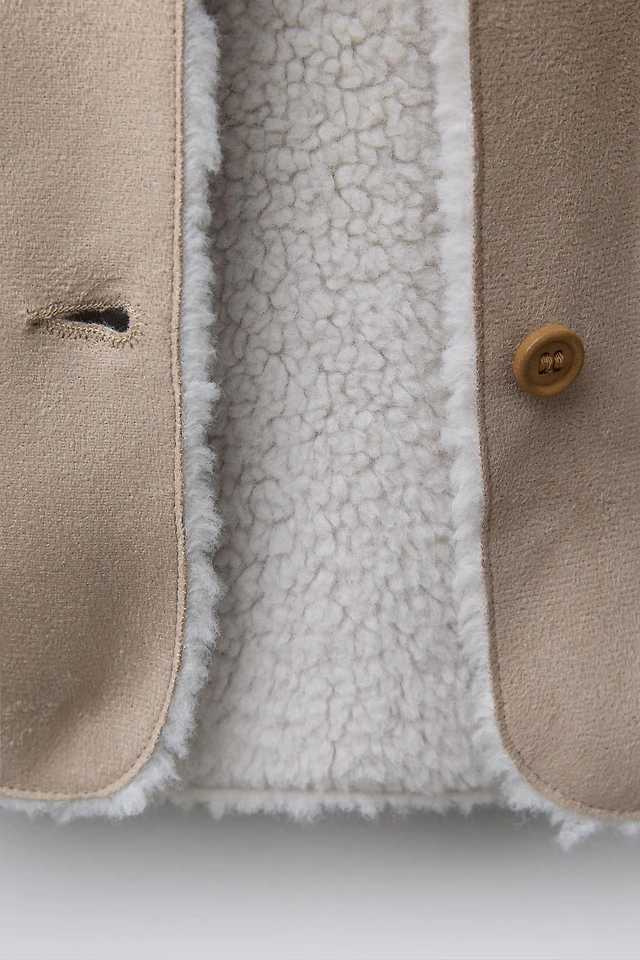 Shop Zara HOODED DOUBLE-FACED JACKET at Beverly Center in Los