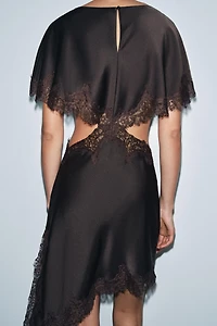 ZW COLLECTION LACE CUT-OUT DRESS
