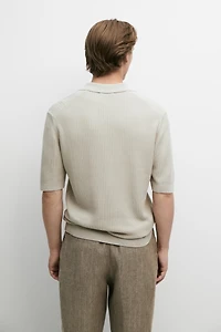 Polo en maille regular fit coton