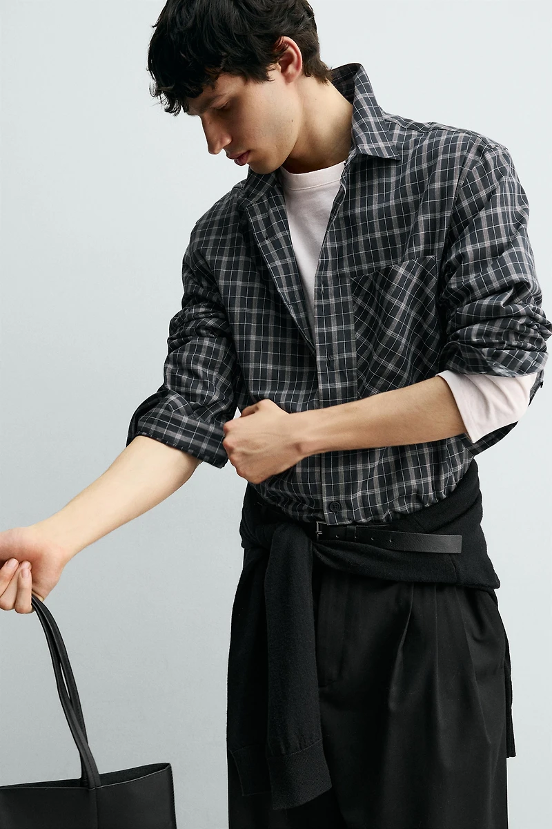 CHEMISE VOILE À CARREAUX