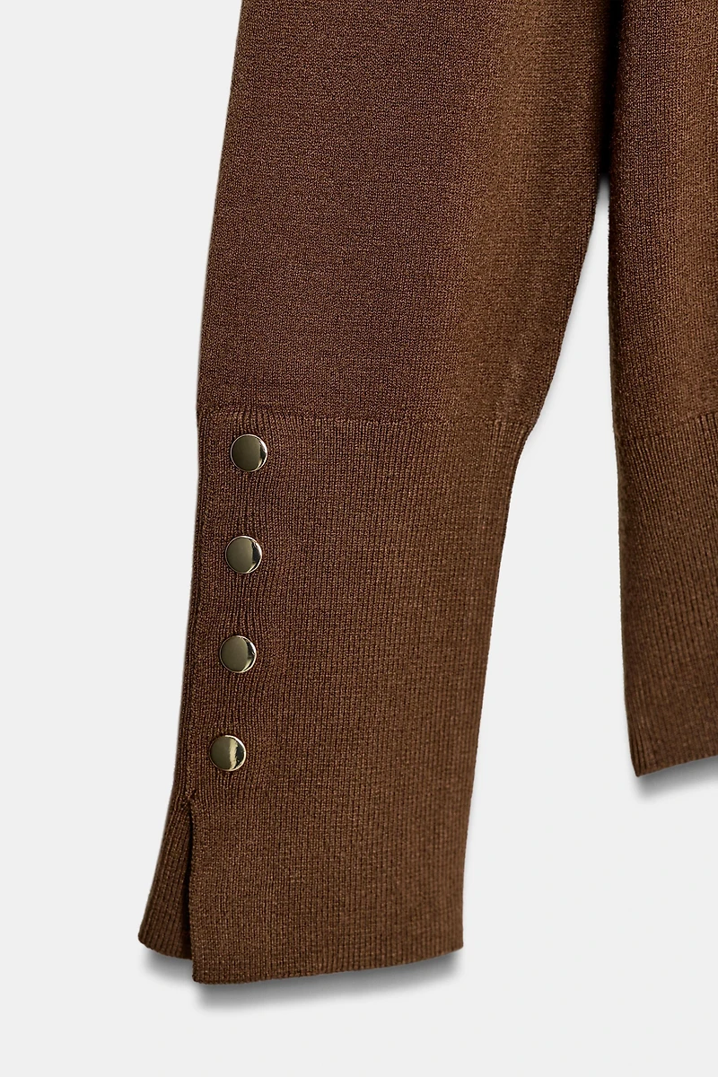 BASIC PLAIN KNIT SWEATER