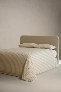 HOUSSE DE COUETTE COTON ET LIN RAYURES