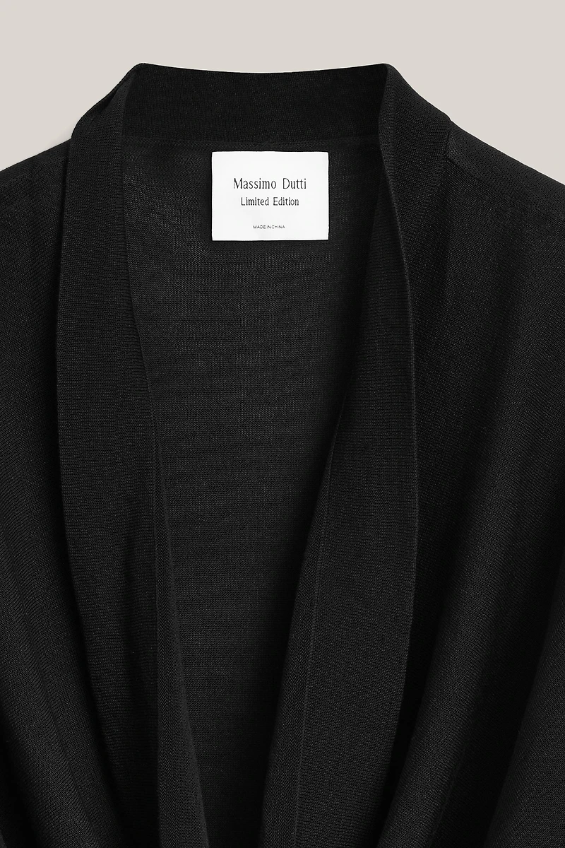 Silk blend top with cowl neckline - LIMITED EDITION