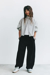 CRISS-CROSS WAIST PANTS