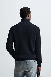 PULL COL CHEMINÉE ZIP